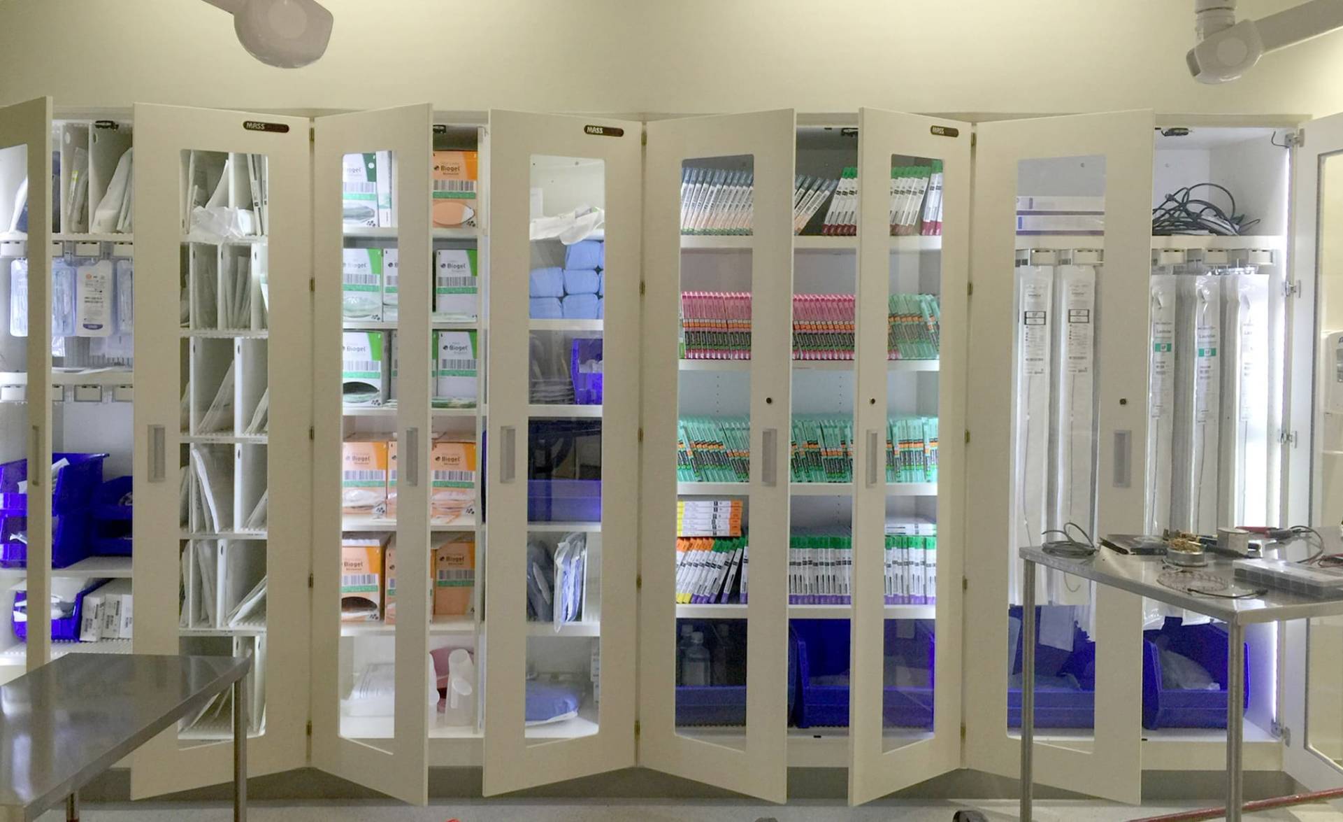 Image shows MASS Medical Storage Cabinets